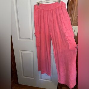 Aerie pink pants size large for lounging or pool